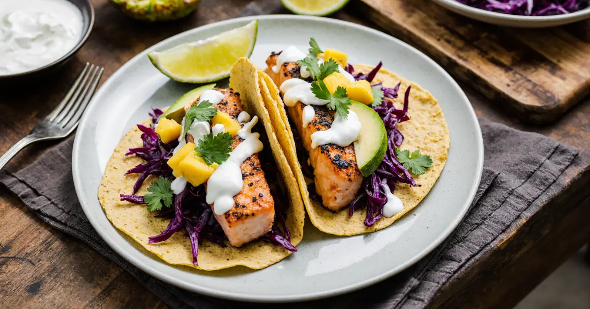 salmon fish tacos